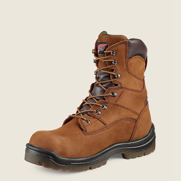 Safety Støvler Herre - Red Wing King Toe® - 8-Inch Waterproof Toe - Brune - PKOTZA-497